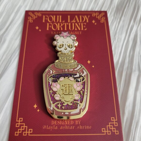 Fairyloot Foul Lady Of Fortune Inspired Enamel Magnet Eternal Embrace March 2025 - Picture 1 of 4